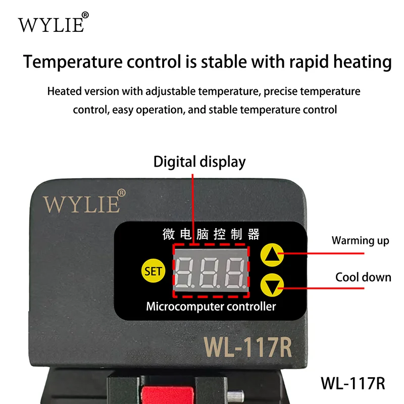 WYLIE WL-117R Heating Screen Opener LCD Separator Fixture for iPhone Samsung Repair Back Cover Frame Disassembly Machine