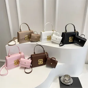 2026 New Luxury Fashionable Versatile 2 Piece Set Handbag Shoulder Bag PU Leather Women's Crossbody Bag
