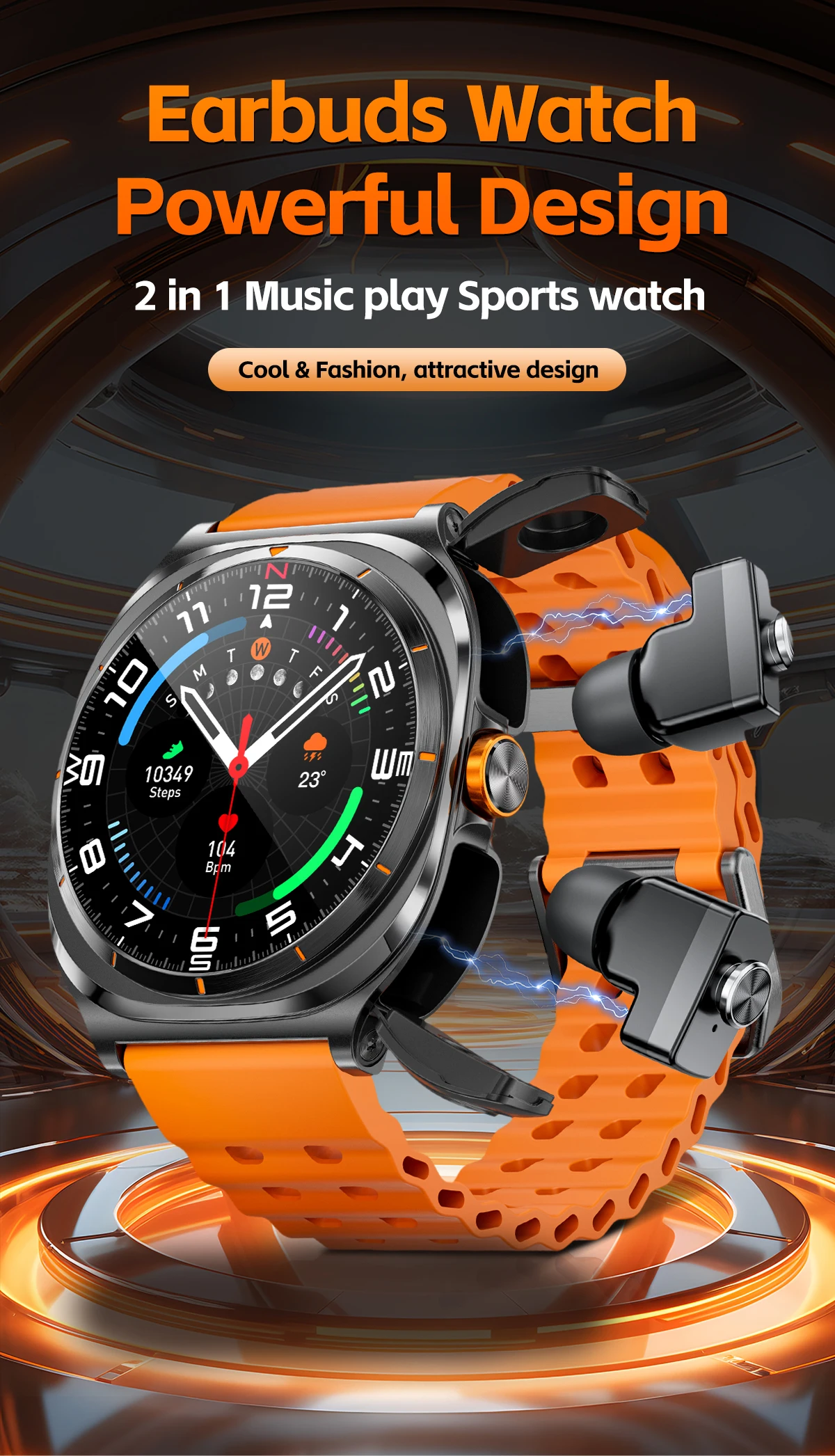 Welcome OEM Order, Factory Whole Selling 2025 2 In 1 Gt98 Smartwatch 1.53inch Amoled Screen Heart Rate Bt Call Music Player Men Sport Smart Watch With Wireless Earbuds - Buy Gt98 Smart Watch smart Watch With Wireless Earbuds amoled Smart Watch