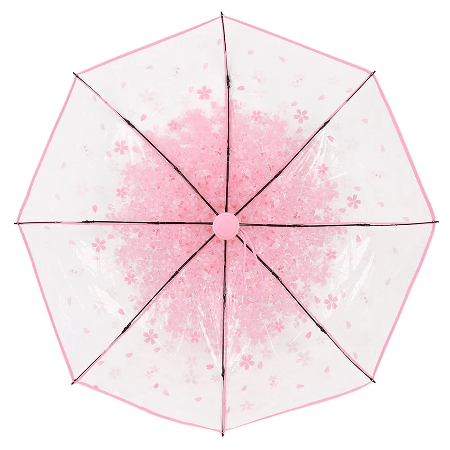 21 Inch 8 Panel Customized Color Wholesale Clear Transparent Umbrella