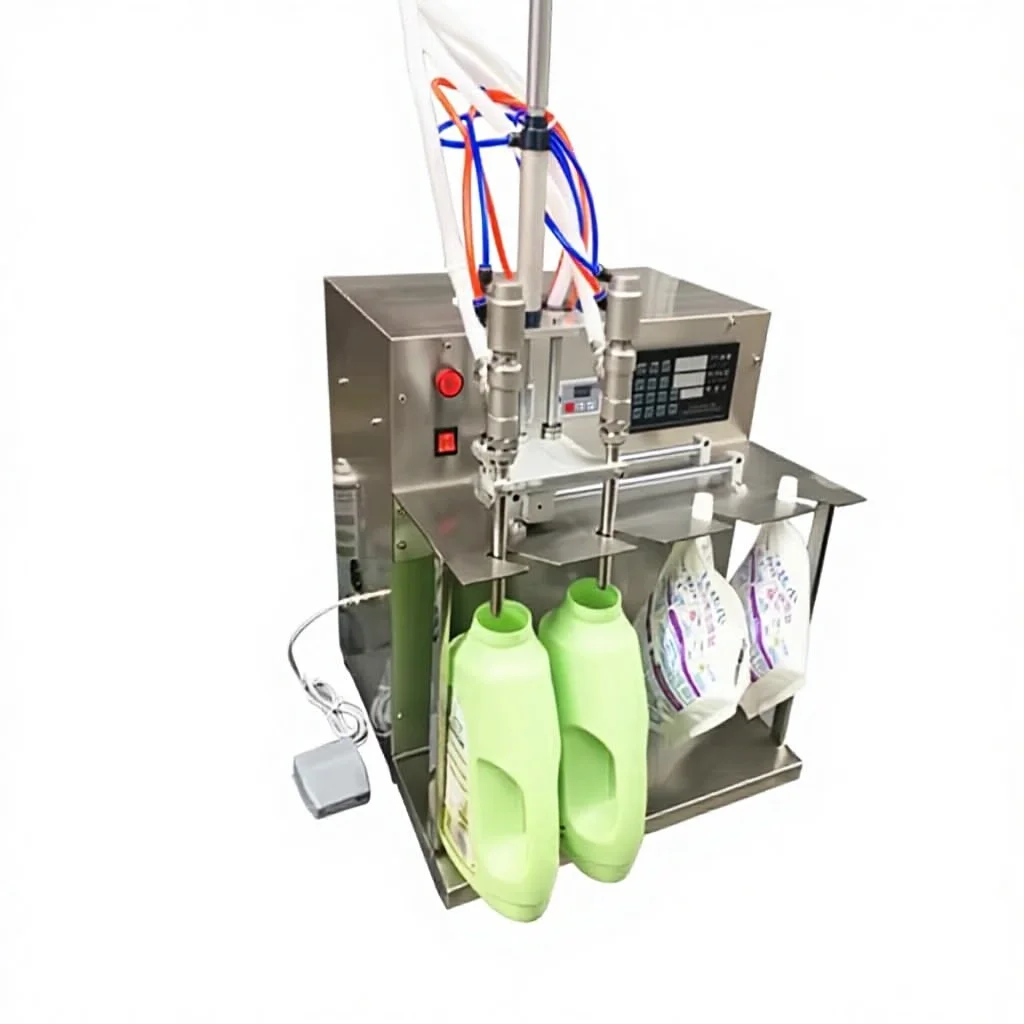 TEBAK Customizable Spout Pouch Bag Filling & Capping Machine | Semi-Automatic Liquid Filling Equipment for Drinking Water