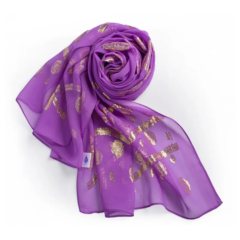 
 Китай, оптовая продажа, роскошные шарфы для головы, галстук, красящий под заказ, 30% Золотой проволока, 70% Шелковый шарф  