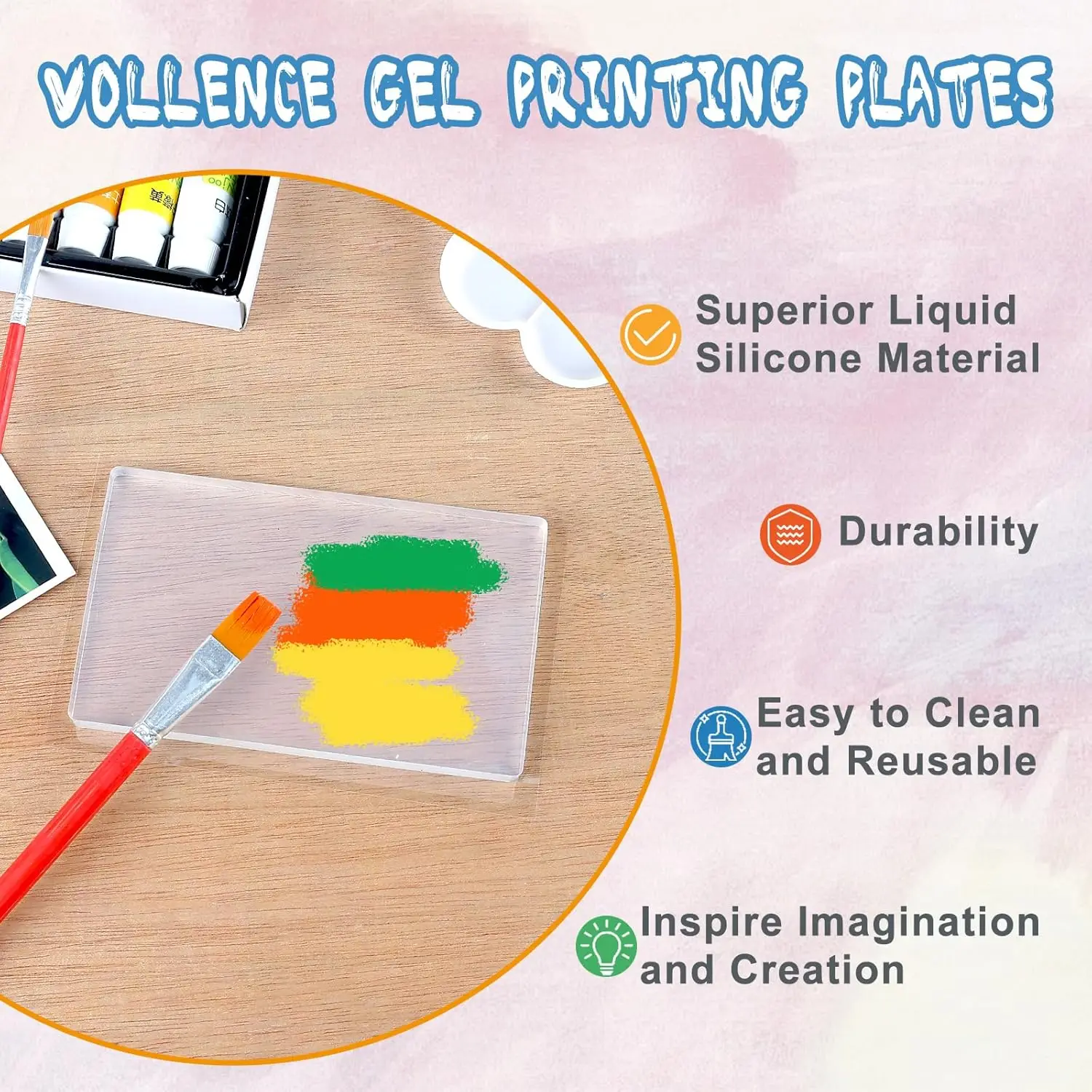Plaque D'impression Pour Presse à Gel Gelli De Taille A3/A4/A5 Plaques De Gel Réutilisables Pour L'impression D'art, La Fabrication De Cartes, Le Scrapbooking Et La Journalisation