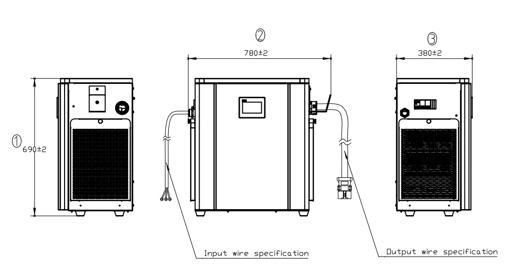 Lithium Battery Charger Industrial 100v 200A Forklift Charger High Frequency CE EMC UL Certification  CZC7T