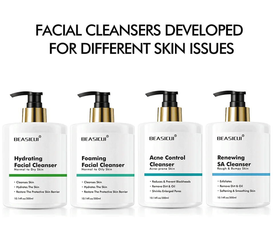 Salicylic Acid/gel/nonfoaming Facial Cleanser Oil Control Moisturizing