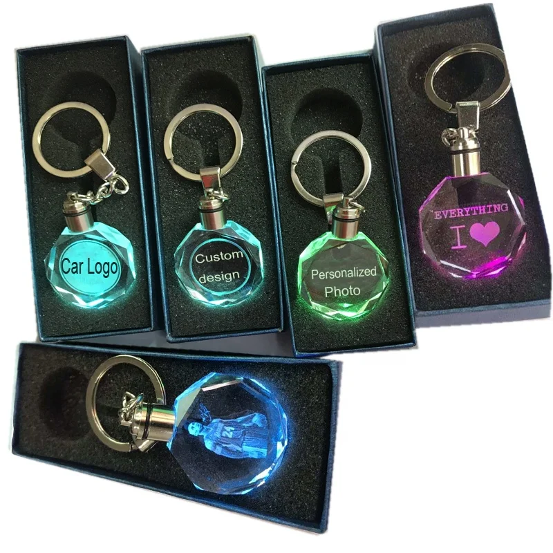 Customized Promotional Halloween Led Keychain Luminous Mini Craft Pumpkin Ghost Halloween Pumpkin Keyrings with Led Light