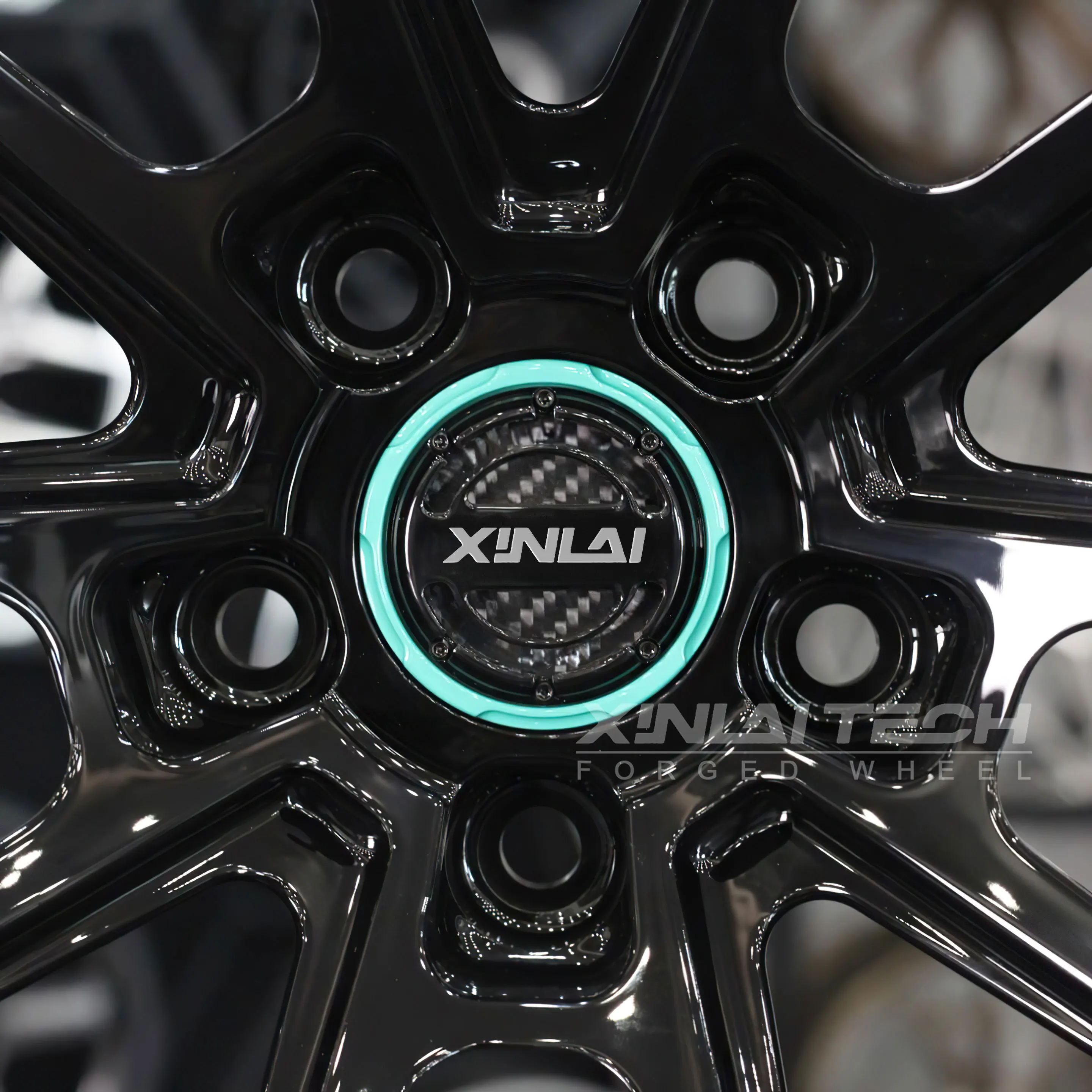 XL 2-piece Forged Black Carbon Fiber Wheel 5x120 5x112 5x114.3 Custom Wheels 18 19 20 21 22 26 Inch Racing Car Wheel - Image 2