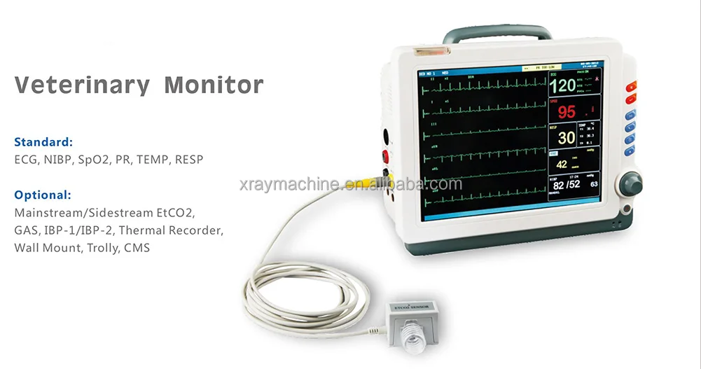 Veterinary Ecg Ruler Portable Veterinary ECG Monitor with Rechargeable Battery for Animal ...