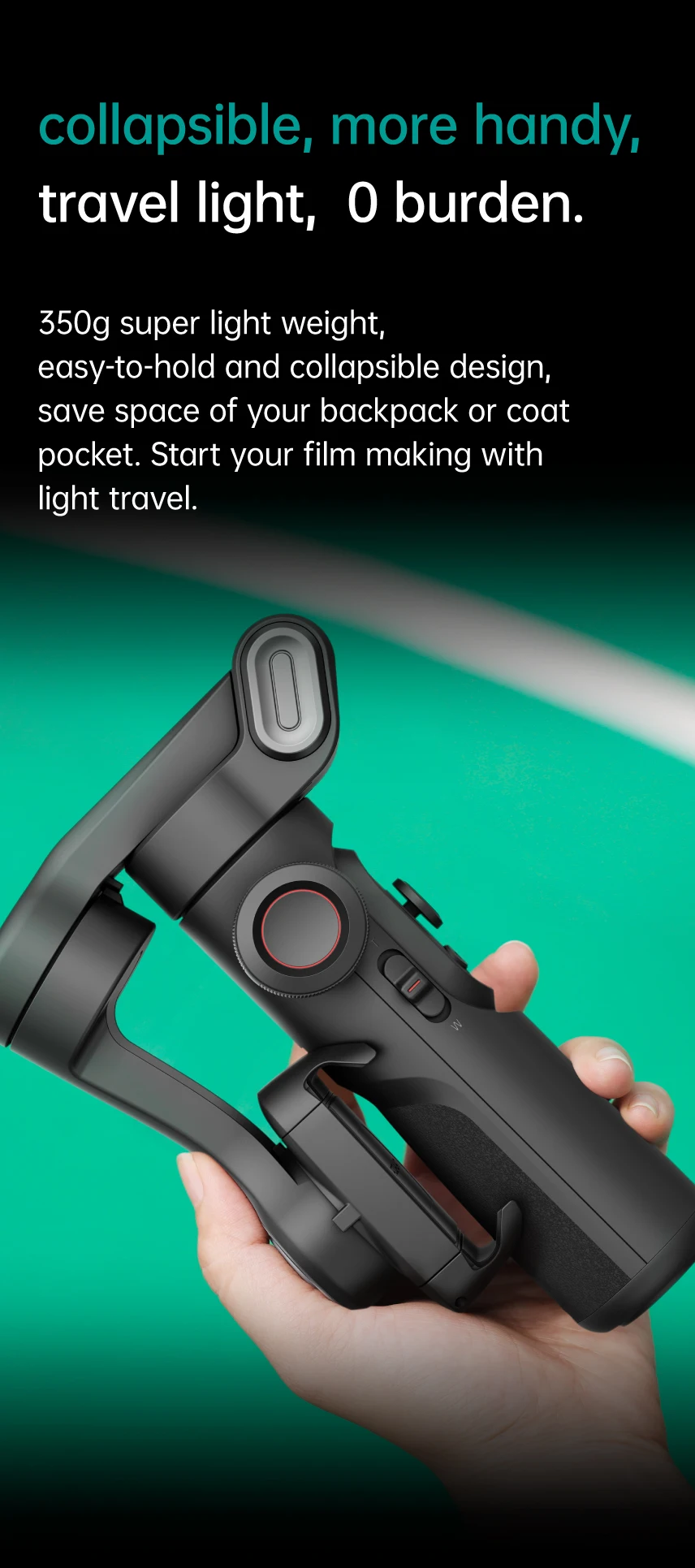 Gimbal Stabilizzatore Per Smartphone XE AI - Senza App, Controllo Gestuale | Per Video TikTok E YouTube - Foto 6