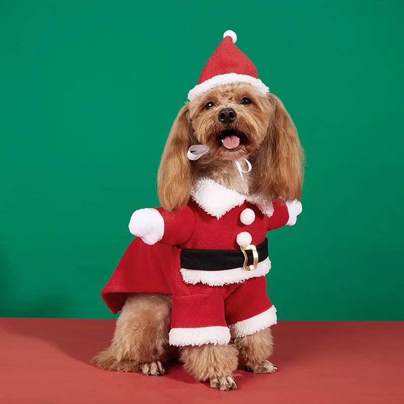 Wholesale Cute Pet Dog Santa Clause Christmas Costume