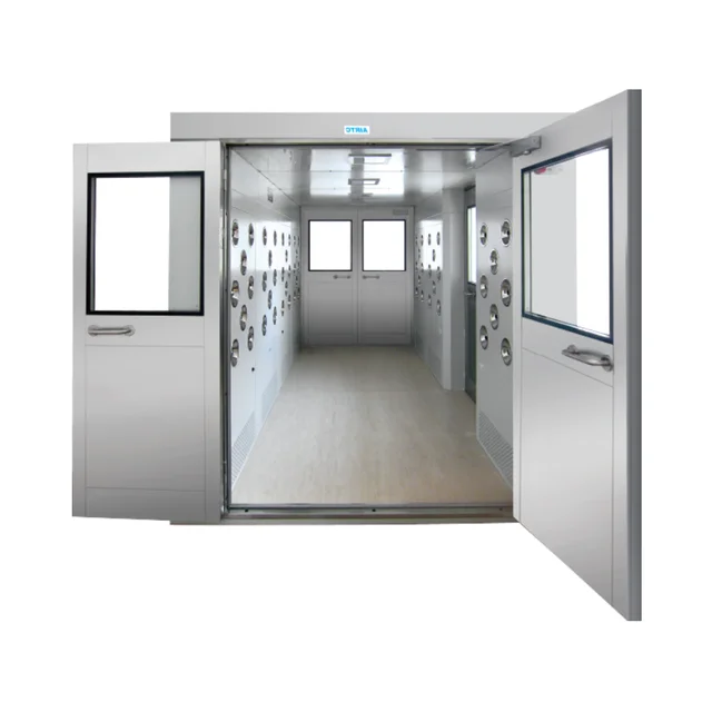 Factory Supply 304 Clean Room Automatic Door Industrial Air Shower Cleaning Room