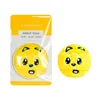 Houppette à poudre imprimée chien jaune