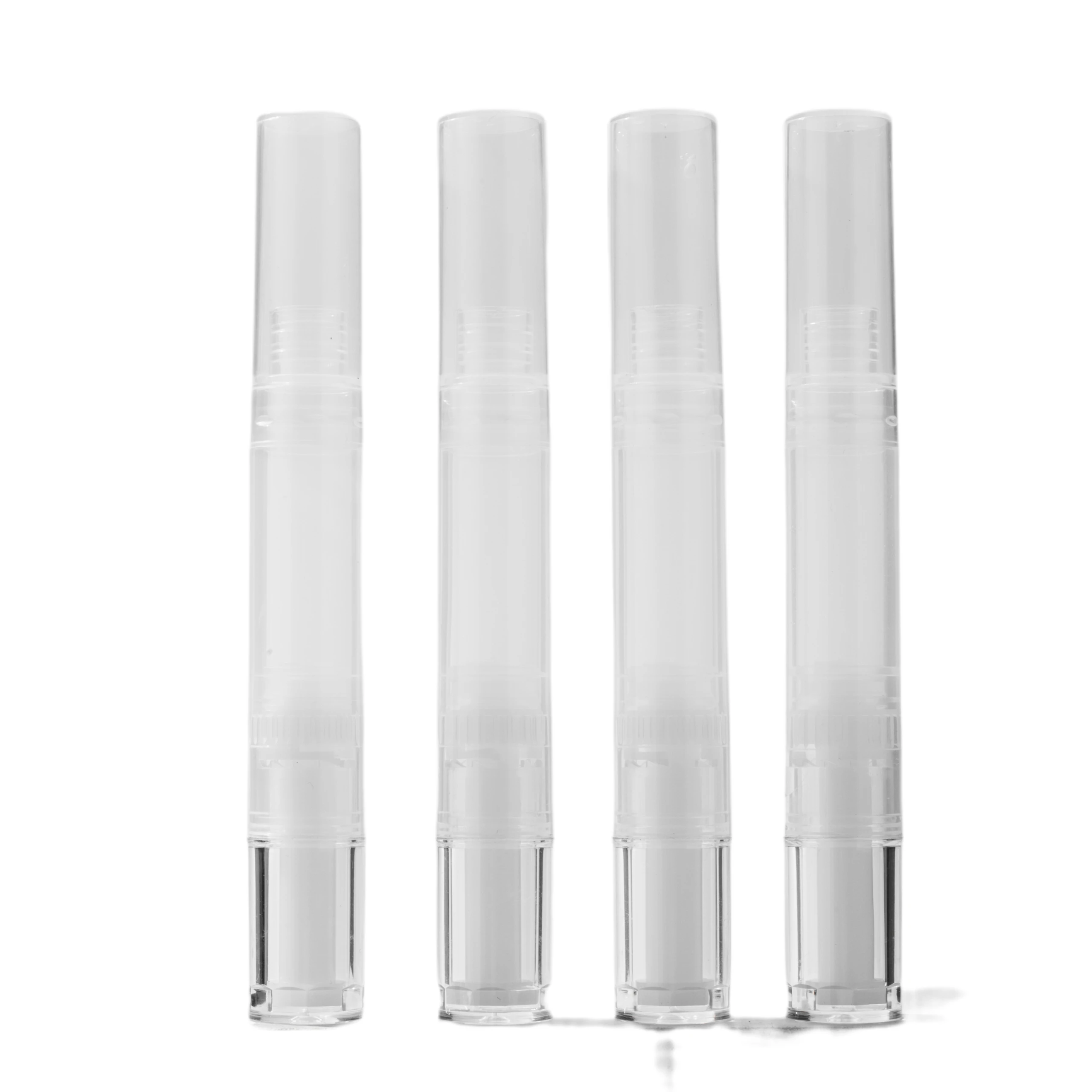5x Transparente 3ml Drehstifte Mit Pinsel – Leere Applikatoren Für Lipgloss, Nagelöl & Wimpernserum