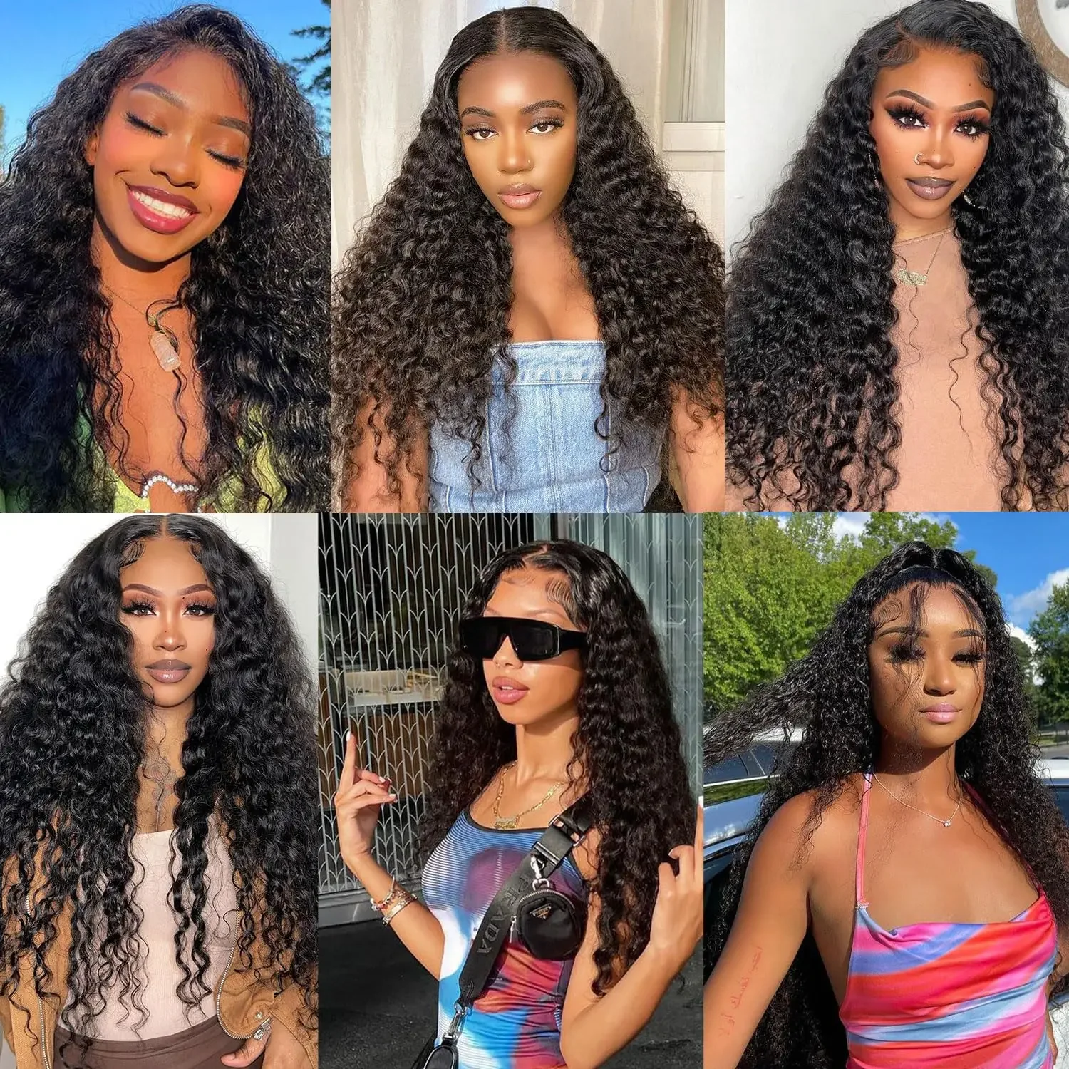 Extensions de cheveux brésiliens ondulés à clipser 100 % cheveux humains pour femmes, pinces à cheveux faciles à utiliser_voghion.com