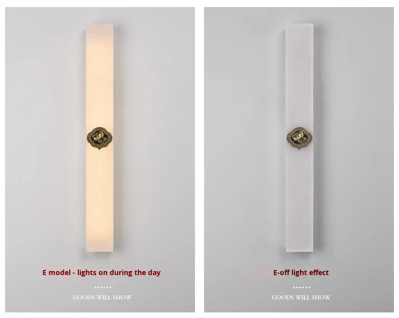 product new chinese style long strip led wall lamp aluminum 3000k warm modern living room background decoration slot inlaid high end-21