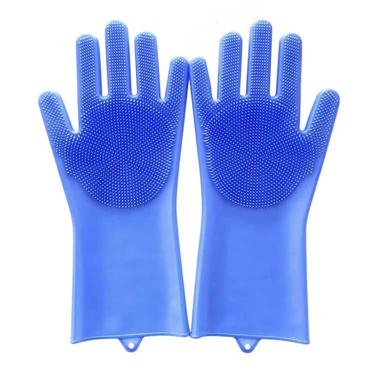 Silicone Heat-Resistant Dishwashing Gloves Medium Thickness