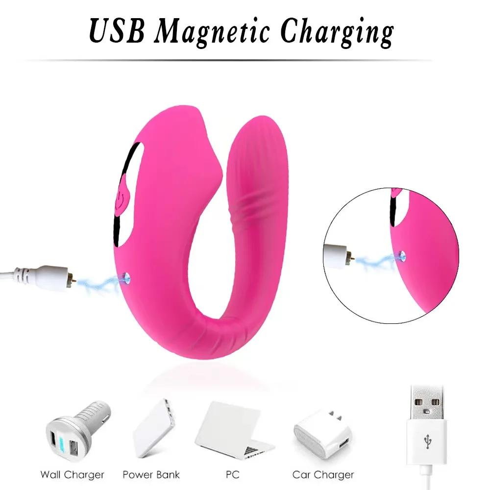 Hot Sales Wireless Remote Control U Shape Wearable Vibrating Sex Dildo Egg Vibrator Clitoral Sucking Couple Vibrator Sex Toy