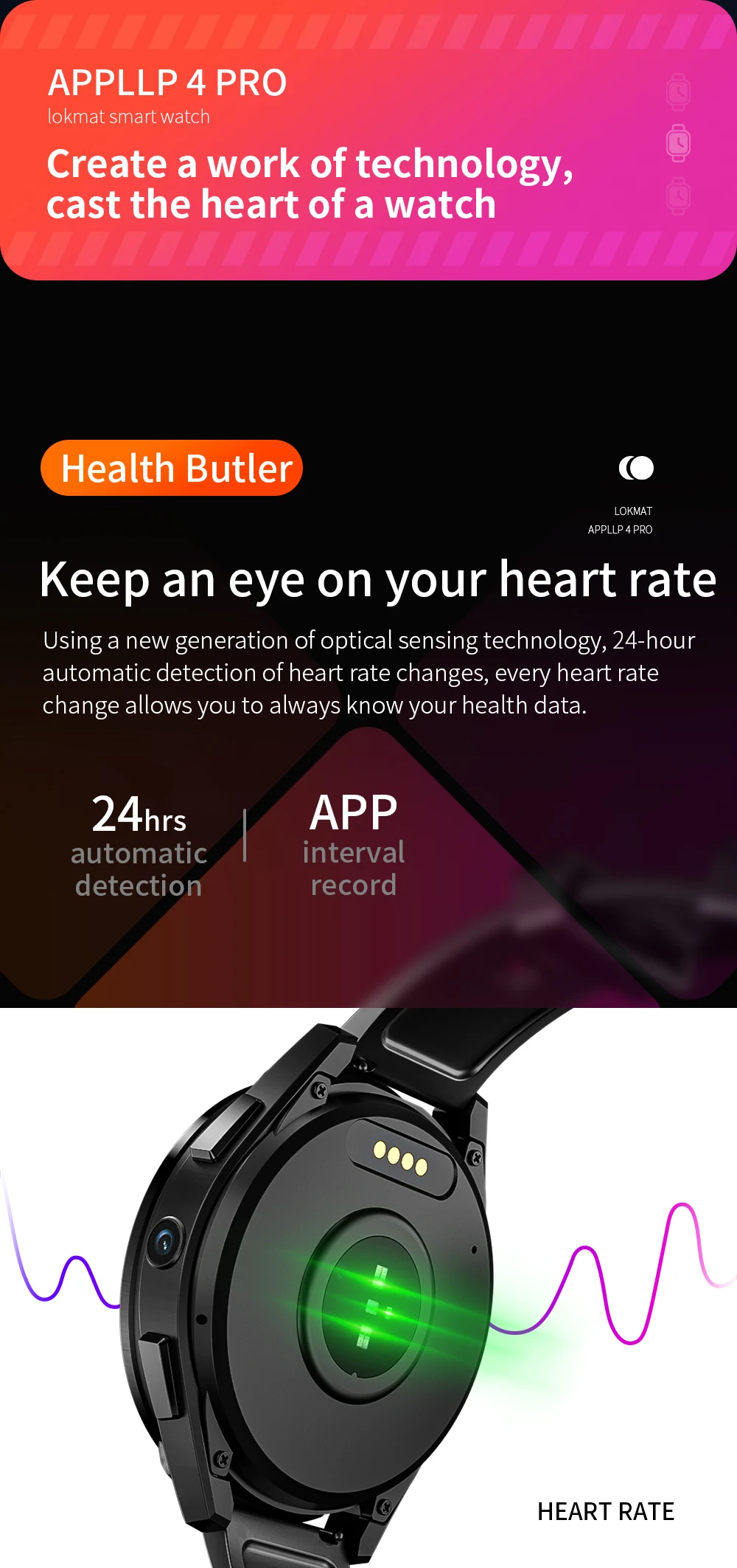 2023 new arrival appllp 4 gps 4g wifi bt smartwatch