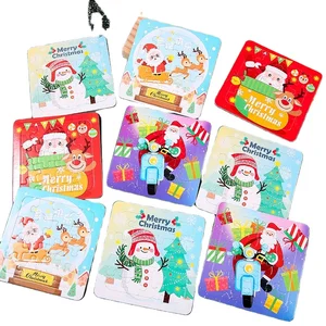 Christmas Gift  Paper Cartoon Jigsaw Puzzle Set Dual Purpose Front Jigsaw Puzzle Reverse Drawing for Boys and Girls
