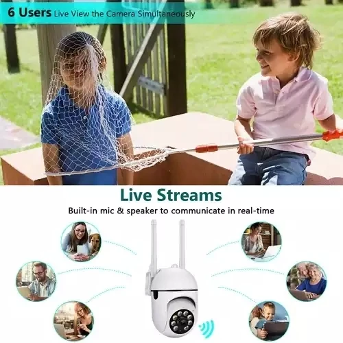 A7 1080P PTZ Cameras 2MP WiFi Camera Home Security wireless Camera Night Vision Motion Detection 2Way Audio 2.4GHZ App VI365