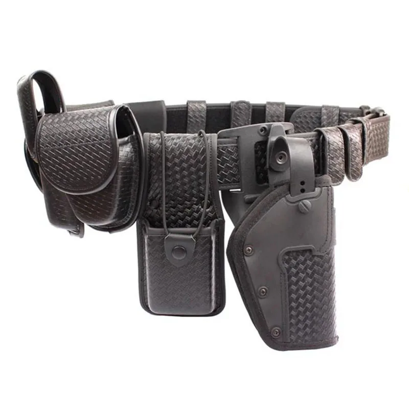 Outdoor Premium Detachable Camping and Everyday Use Duty Belt Rig Kit Tactical Duty Belt Handcuff Case Radio Holder Belts
