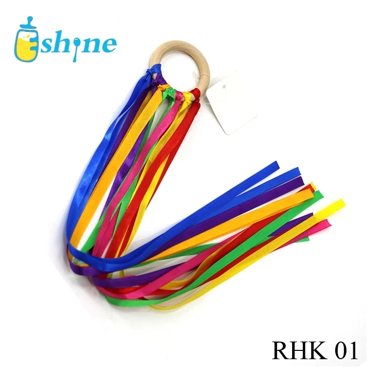 
Лидер продаж, новорожденные, вверх, Монтессори, стильная детская лента, кольцо, деревянная сенсорная игрушка 