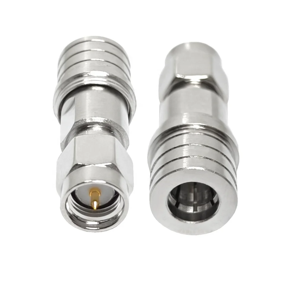 Adaptator Ab Officina, 50 Ohm, SMA Masculus ad QMA Masculum Conectorium Plug, Converter Coaxialis RF, Conectoris Adapter In Stoccu