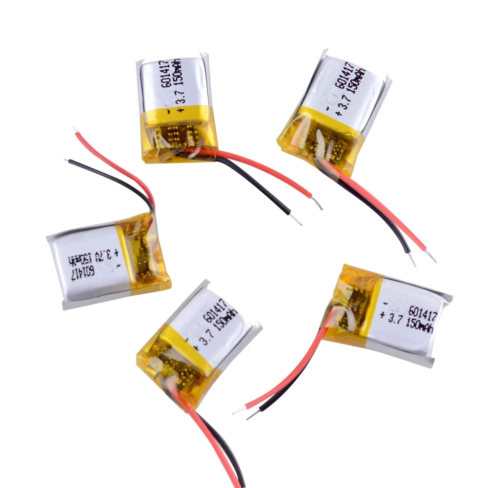3.7V 75mAh Small Lithium Polymer Battery 061417 Rechargeable Li  