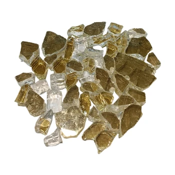 Good Quality 1/2" Fire Pit Glass Rocks 10mm Toughened Glass Used In Fire Place Garden