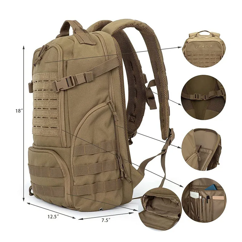 Factory Direct Sales Training Assault Backpack for Outdoor Hiking Tactical Rucksack Travel Tactical Laptop Backpack