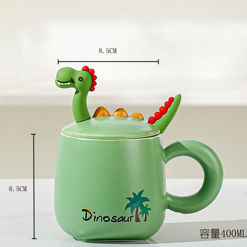 Awowee Mug à Café Bleu Garçon Dinosaure Robot Tee Graphique