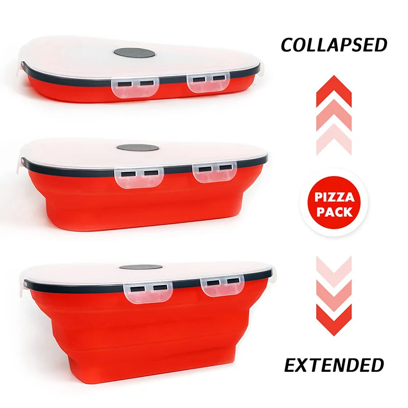 JMXIANG 1 Set Pizza Storage Container Triangle Pizza Leftover Container Pizza Box Silicone Food Container With Spacers 6fc2de09 F386 499b Ba43 189e84ee6fa1.4b5cd62403a7d9e649427f835b4b83fe
