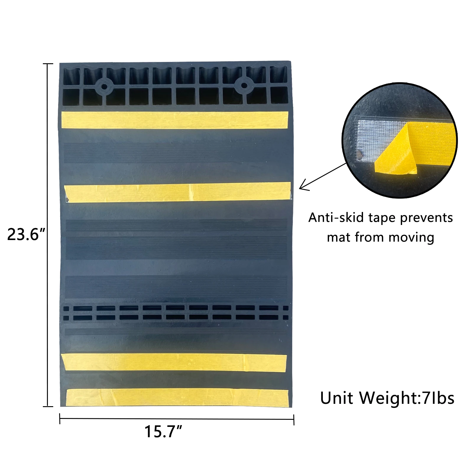 Durable Parking Self Adhesive Anti-skid Garage Rubber Parking Mat for Vehicles Cars and Trucks factory