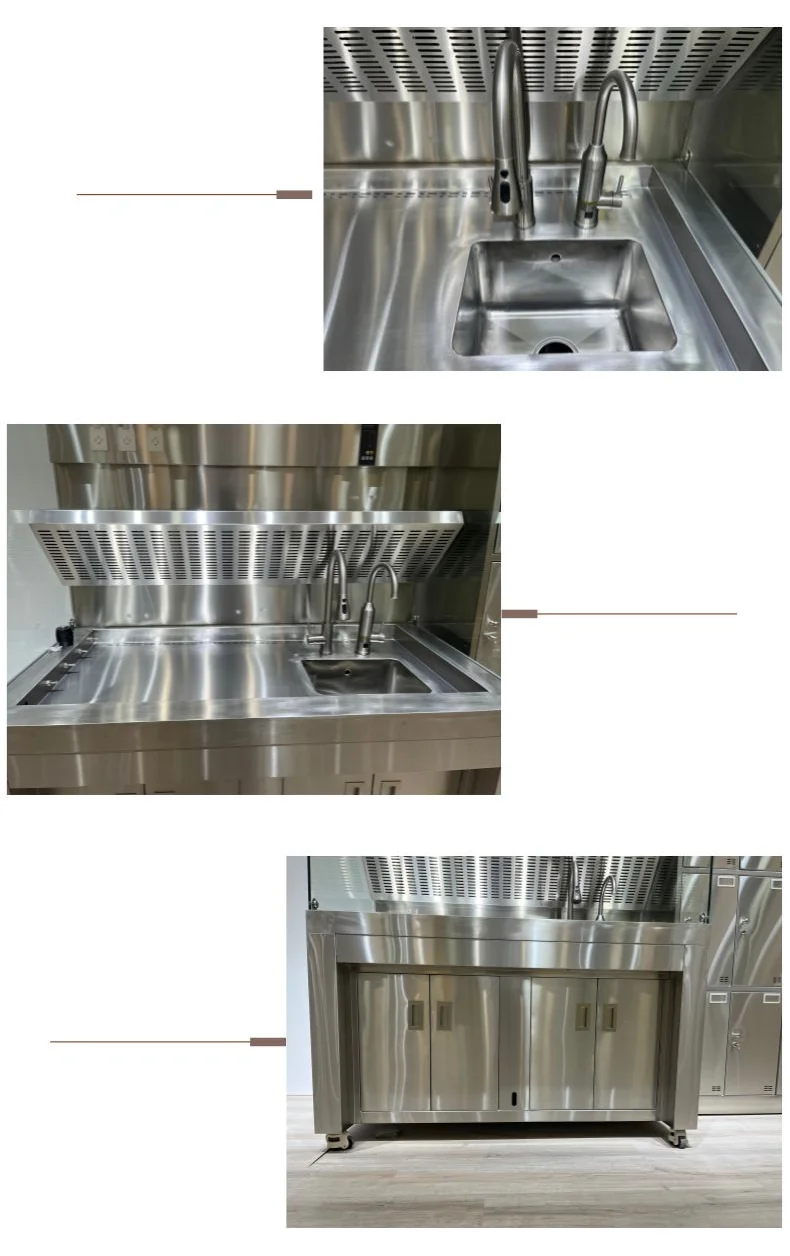 304 Stainless Steel Lab Fume Hood with All Steel Construction and Customizable Size for Chemical Institutes