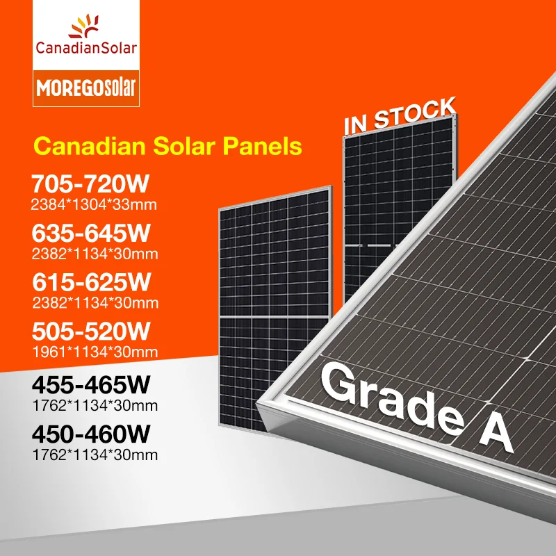 Painel Solar Canadian Solar Mono Half Cell de 700 Watt 710w 715w
