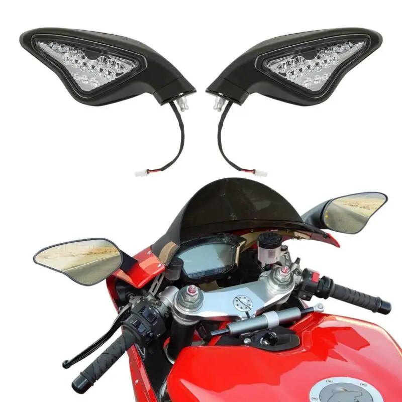 XINMATUO XX-216 Rear View Mirror Turn Signal Light for DUCATI