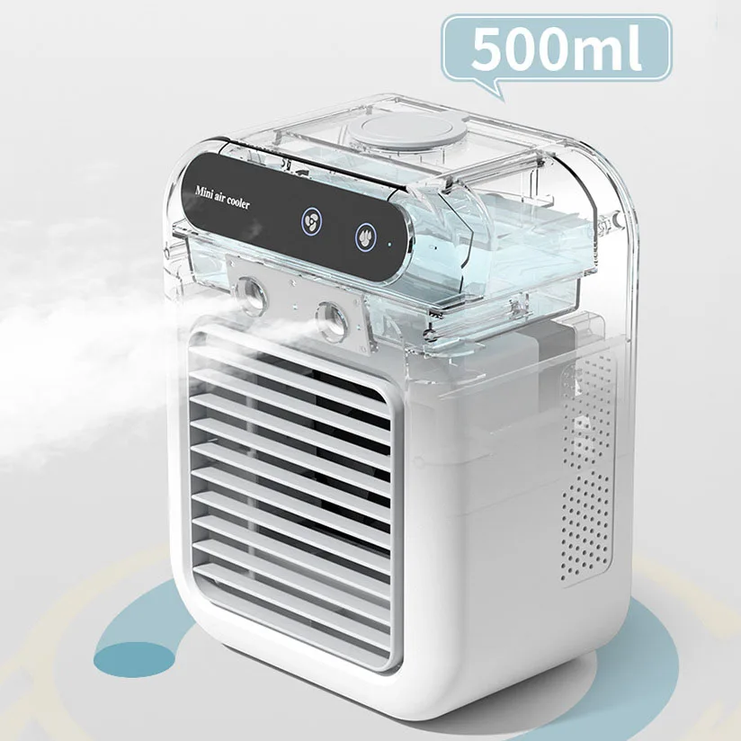 Portable Air Cooler Fan Water Air Cooler Portable USB Air Circulating Tower Fan  for Home Office