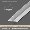 Singolo T10/Alluminio Finitura Grezza