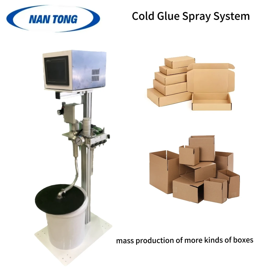Automatic Pre-Cold Carton Box Folder Gluer New Colu Glue Spraying System
