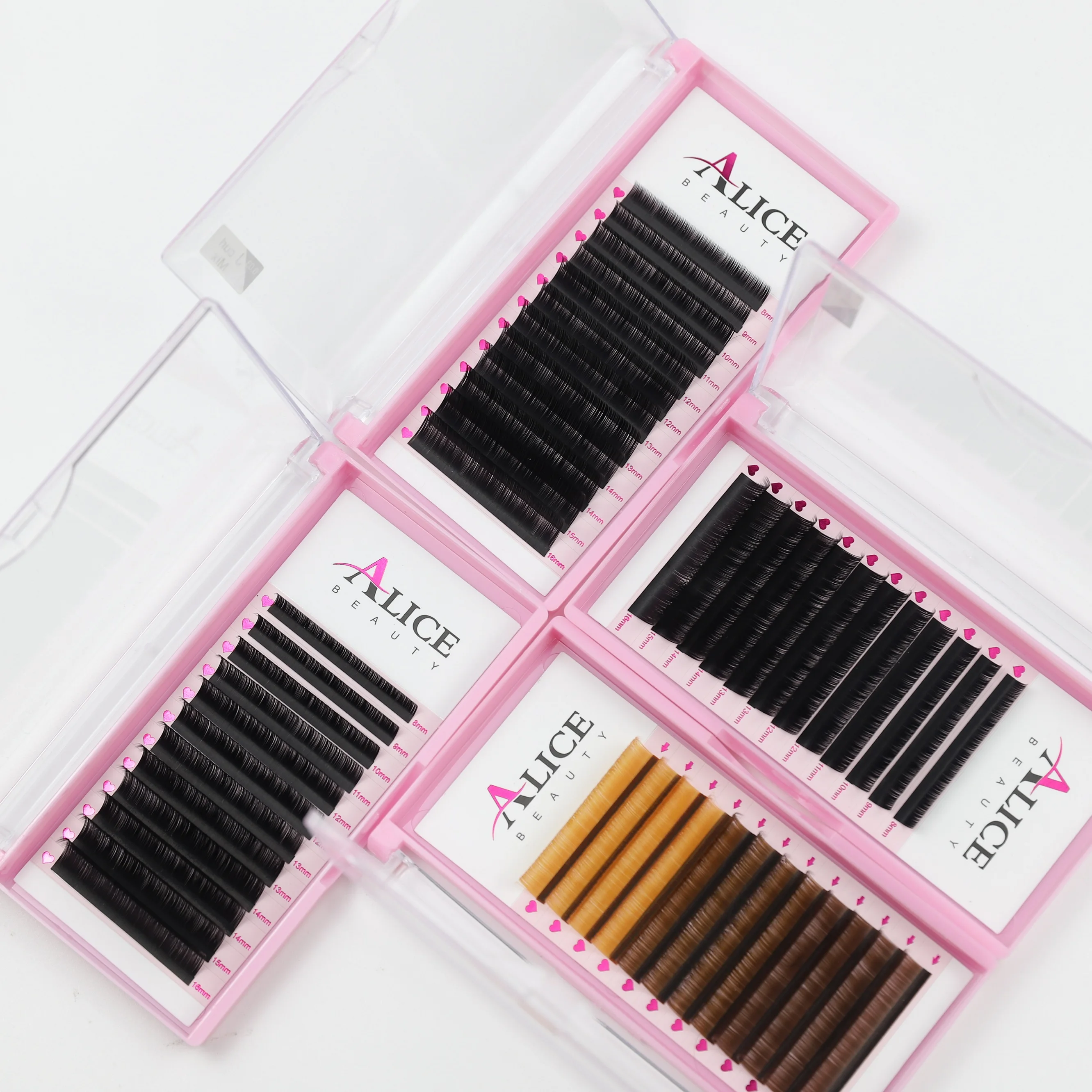 Individual Extension Eyelashes Natural Soft Volume Lashes Faux Mink ...