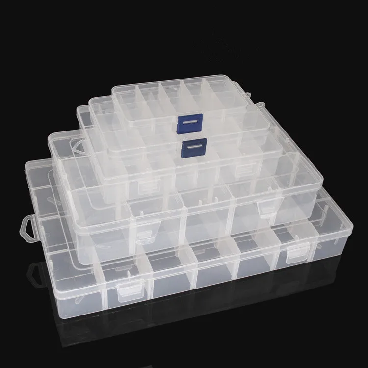 Single Component Storage Box 10 24 36 Grid Storage Box Plastic Single Compartment Size Adjustable ...