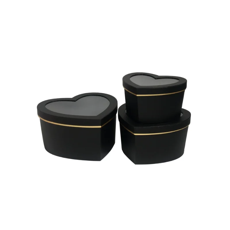 Creative Window love Flower Box Heart-shaped Flowers Perspective