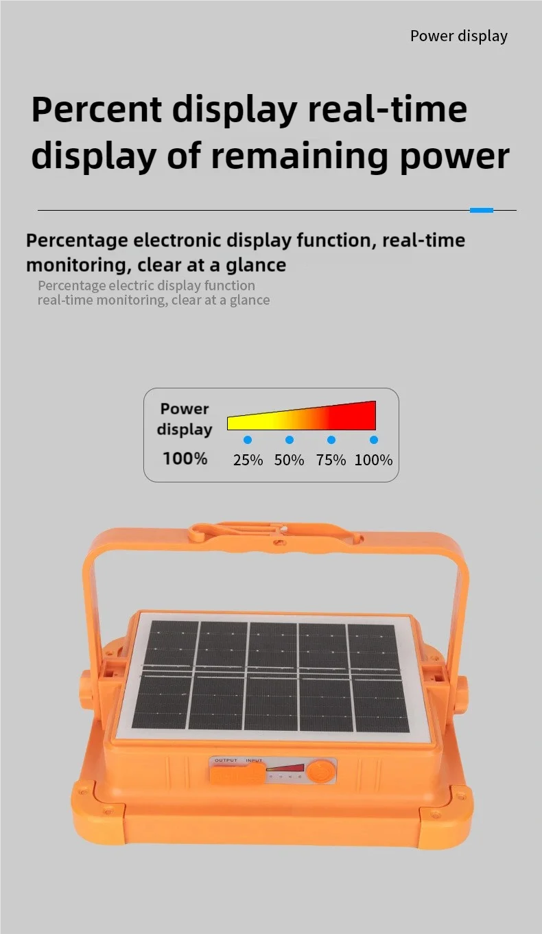 Ultra-Bright Solar Powered for Bluetooth Speaker with Portable Floodlight for Indoor & Outdoor Emergency Lighting