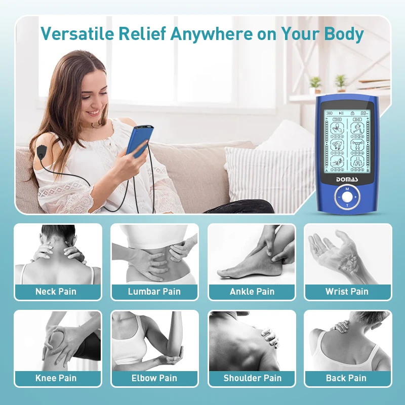 Customizable Digital Tens Machine Device for Body Pain Relief Physio Therapi Application