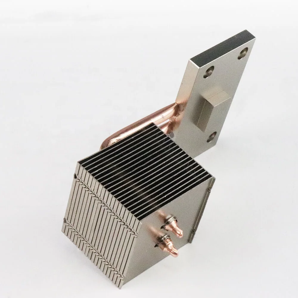 High Power Laser Device Heat Pipe Soldering Zipper Fin Latest Technology Heat Sink