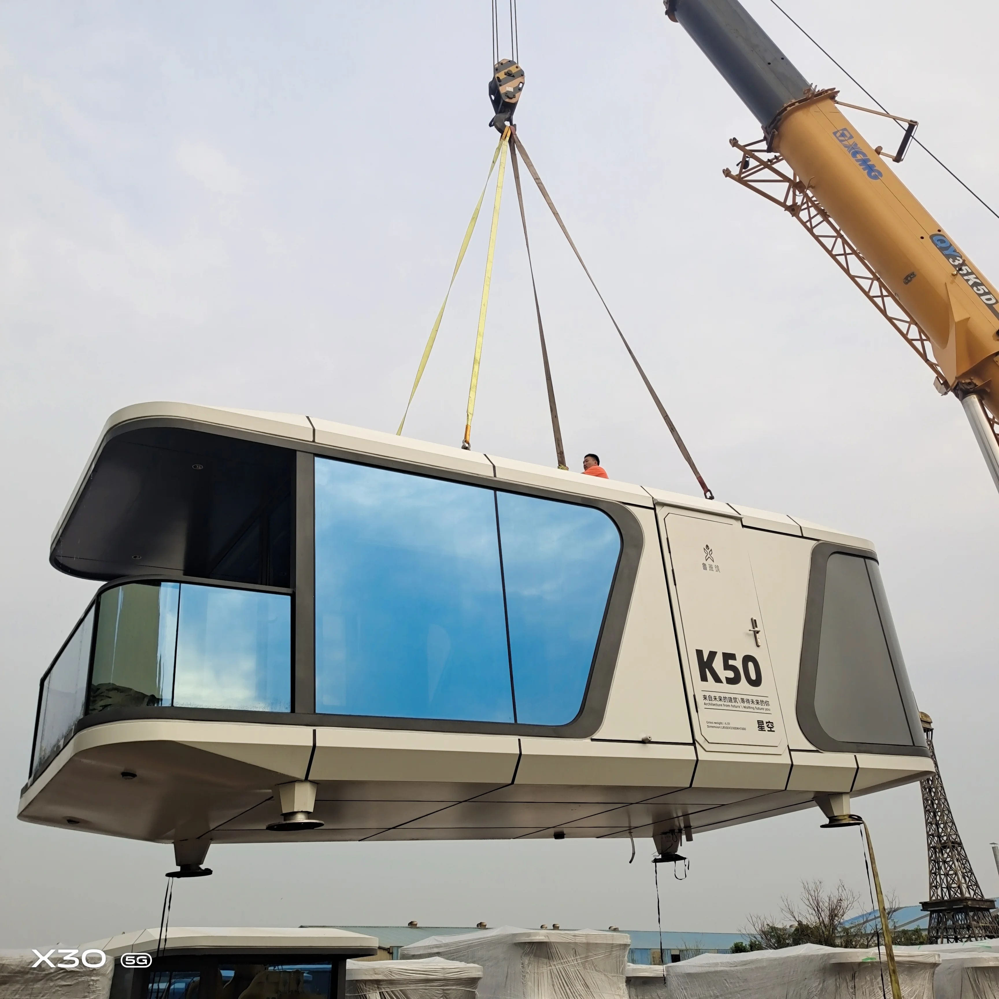 Luban Cabin Mobile Modular Homes Prefab Portable Homes Capsule House with Bathroom and Kitchen
