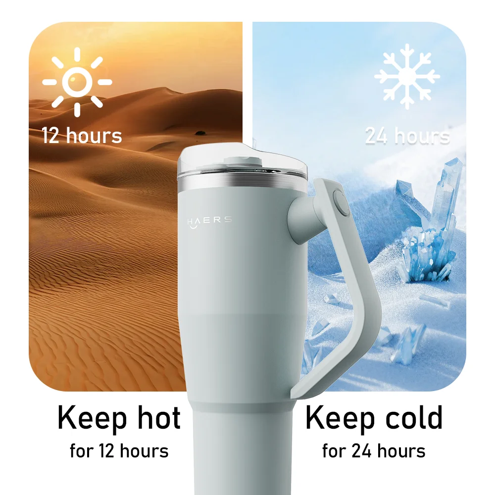 Tazza Da Viaggio Isolata Sottovuoto In Acciaio Inossidabile Tazza Da - Foto 3