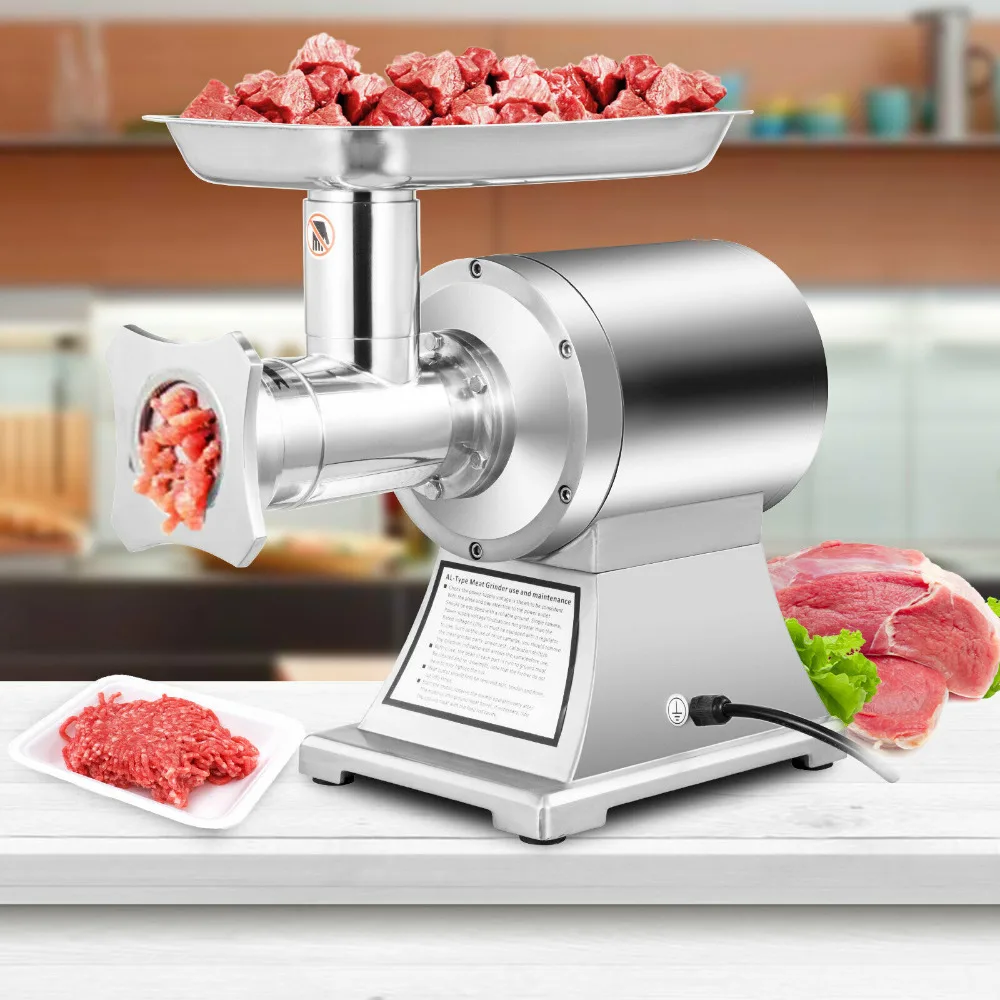 VEVOR 193-Speed Stainless Steel Commercial/Residential Meat Grinder in the Meat  Grinders department at