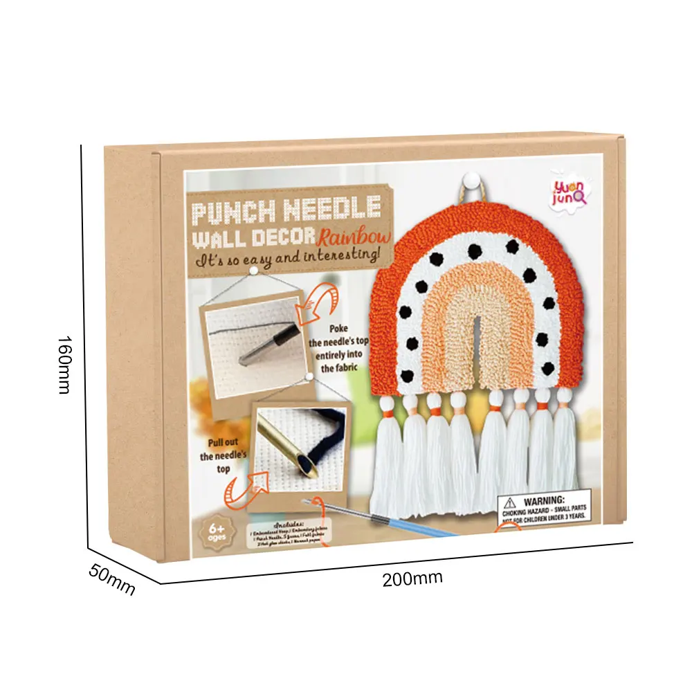 Custom Punch Needle Rainbow Kit DIY Needle Punch Craft for Adults ...