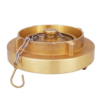 Fire Fighting Equipment Brass Storz Male Thread Storz Cap Blind End Cap with Chain